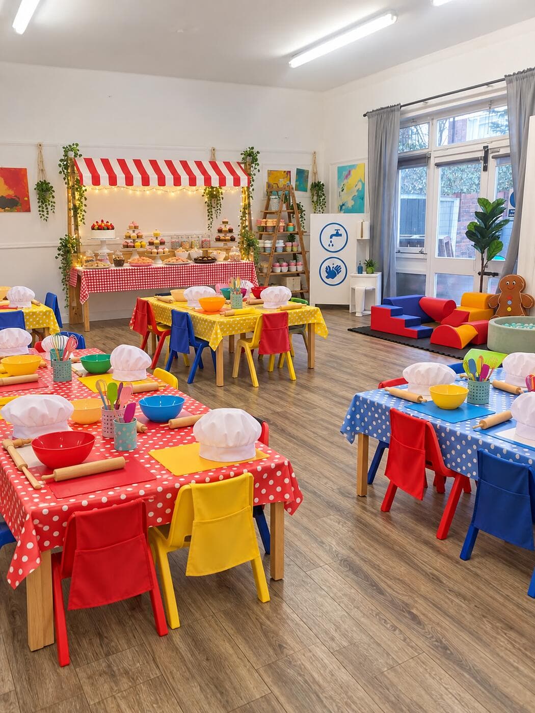 Design concept for a mini chefs party at Deronda Hall