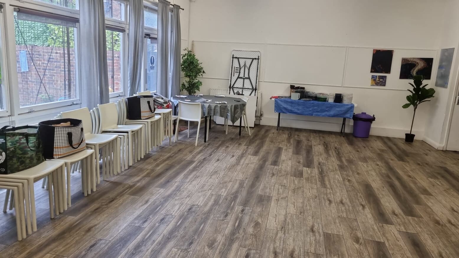 The improved main hall at Deronda Community Hall