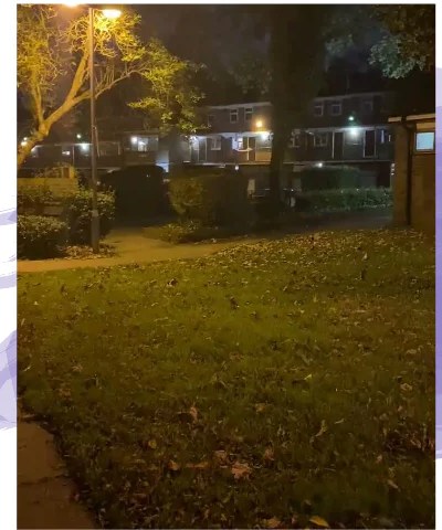 Deronda Estate in the evening during community stewardship work