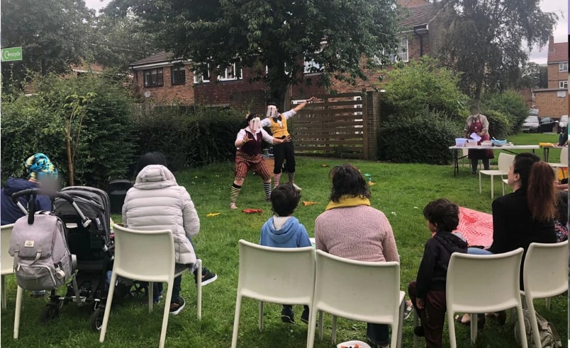 The Flying Seagull Project brought live performance and creative activity to local families.