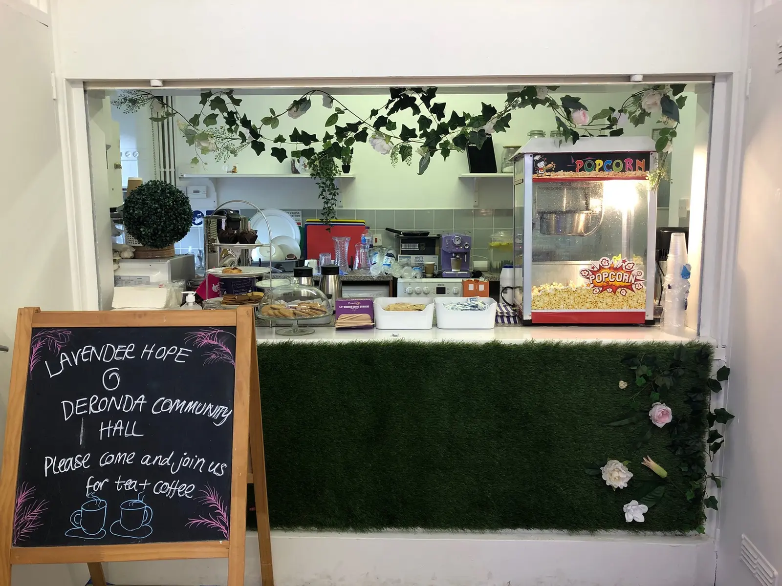 The serving area became a more welcoming social point.
